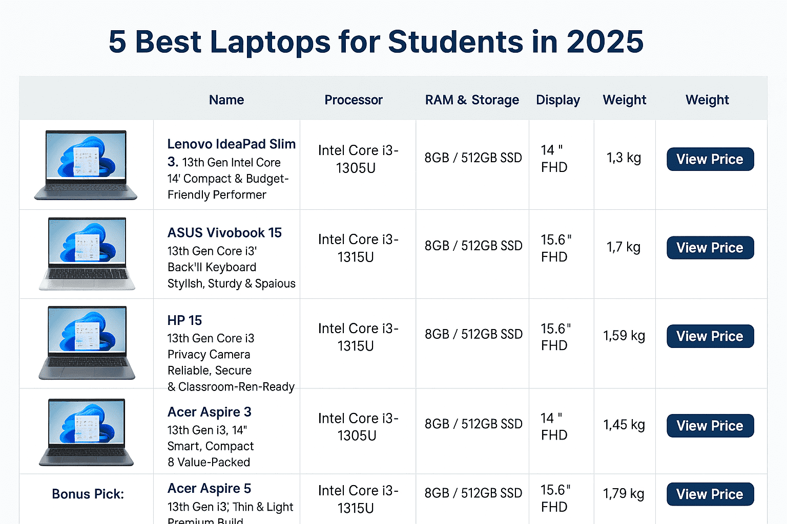 laptop comparison under 40k - qwikbits laptop for students